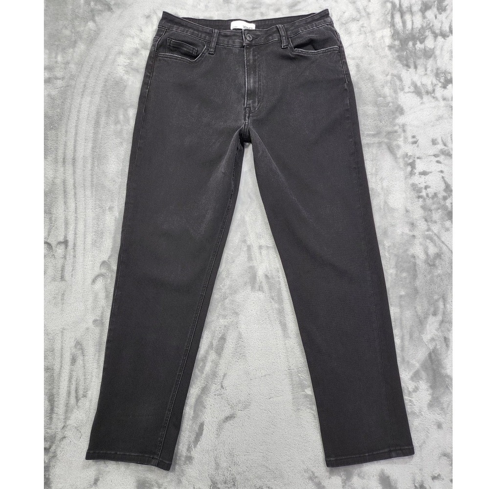 Vervet Jeans Womens 31‎ Faded Black High Rise Mom Jean Stretch Denim Casual